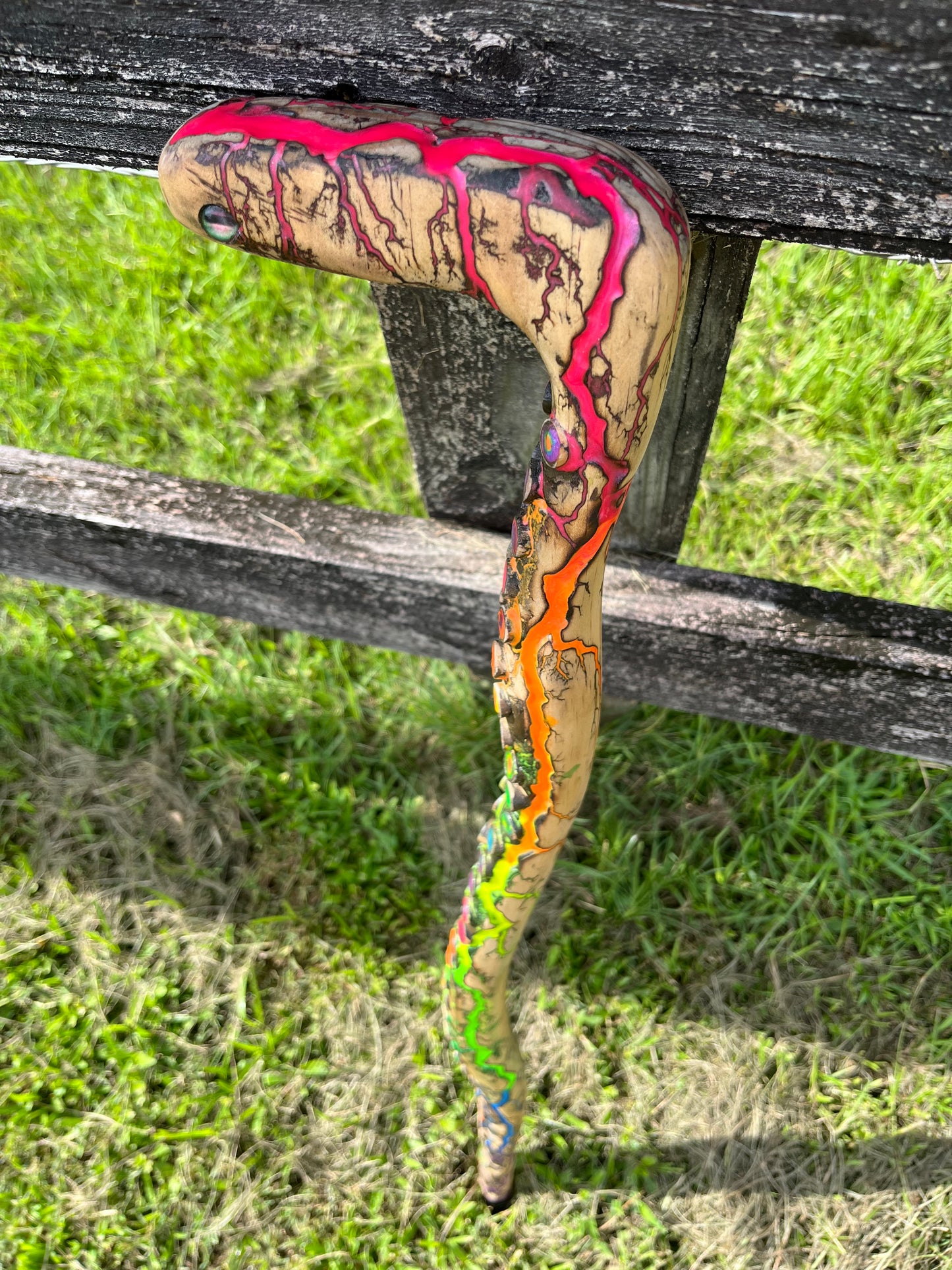 33” Blazin’ Octo Walking Stick/Cane