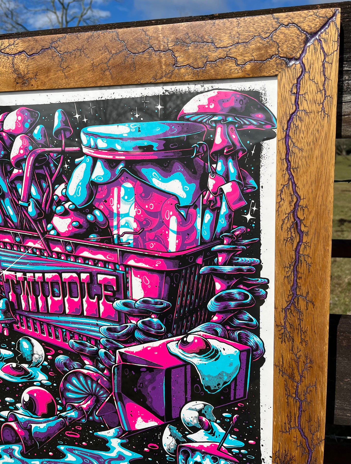 18x24 Iroko with a single matching color fill. We’ll contact you for pics of your print.