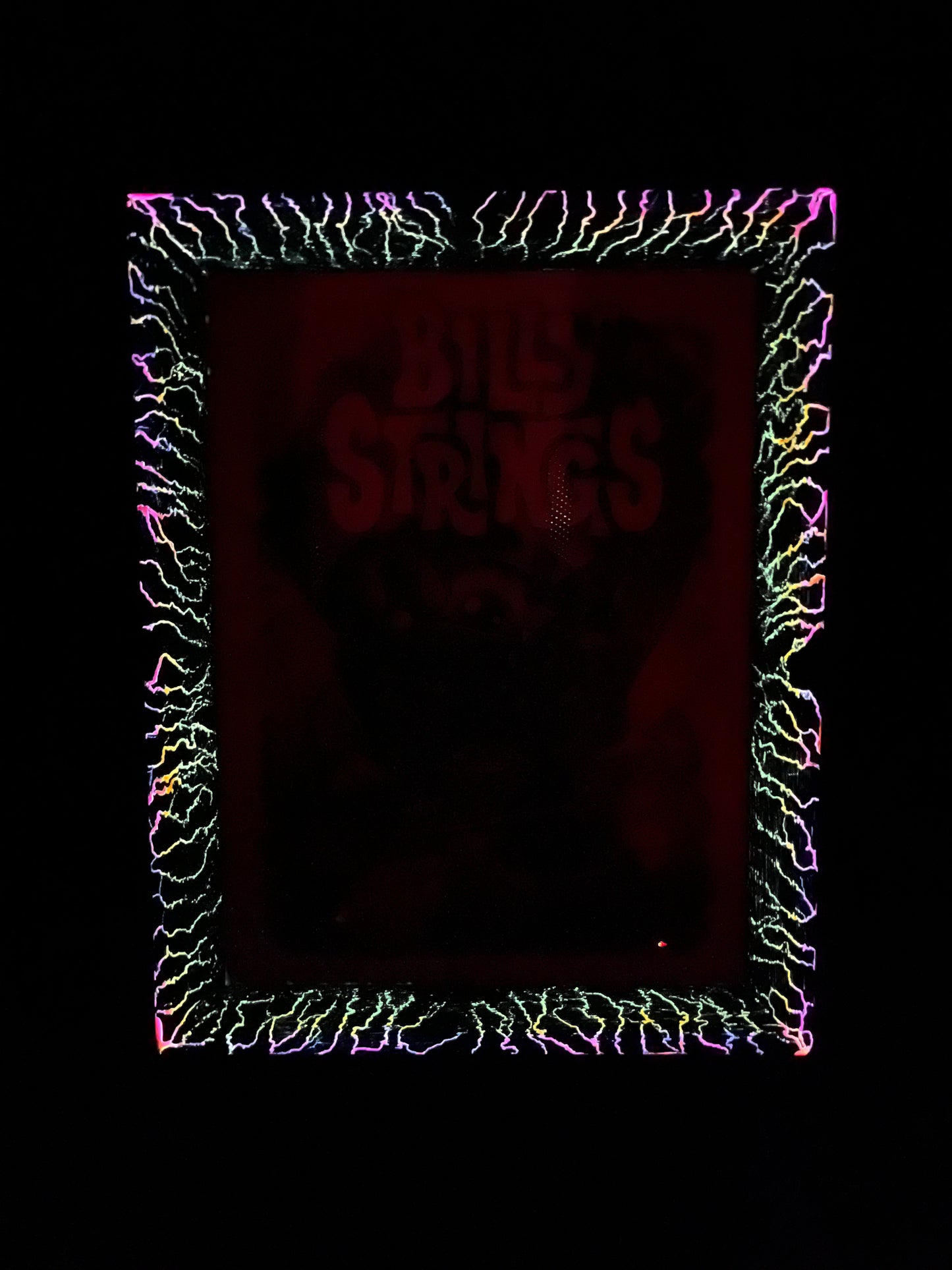 18x24 Neon Walnut Hemorrhage Burn Frame