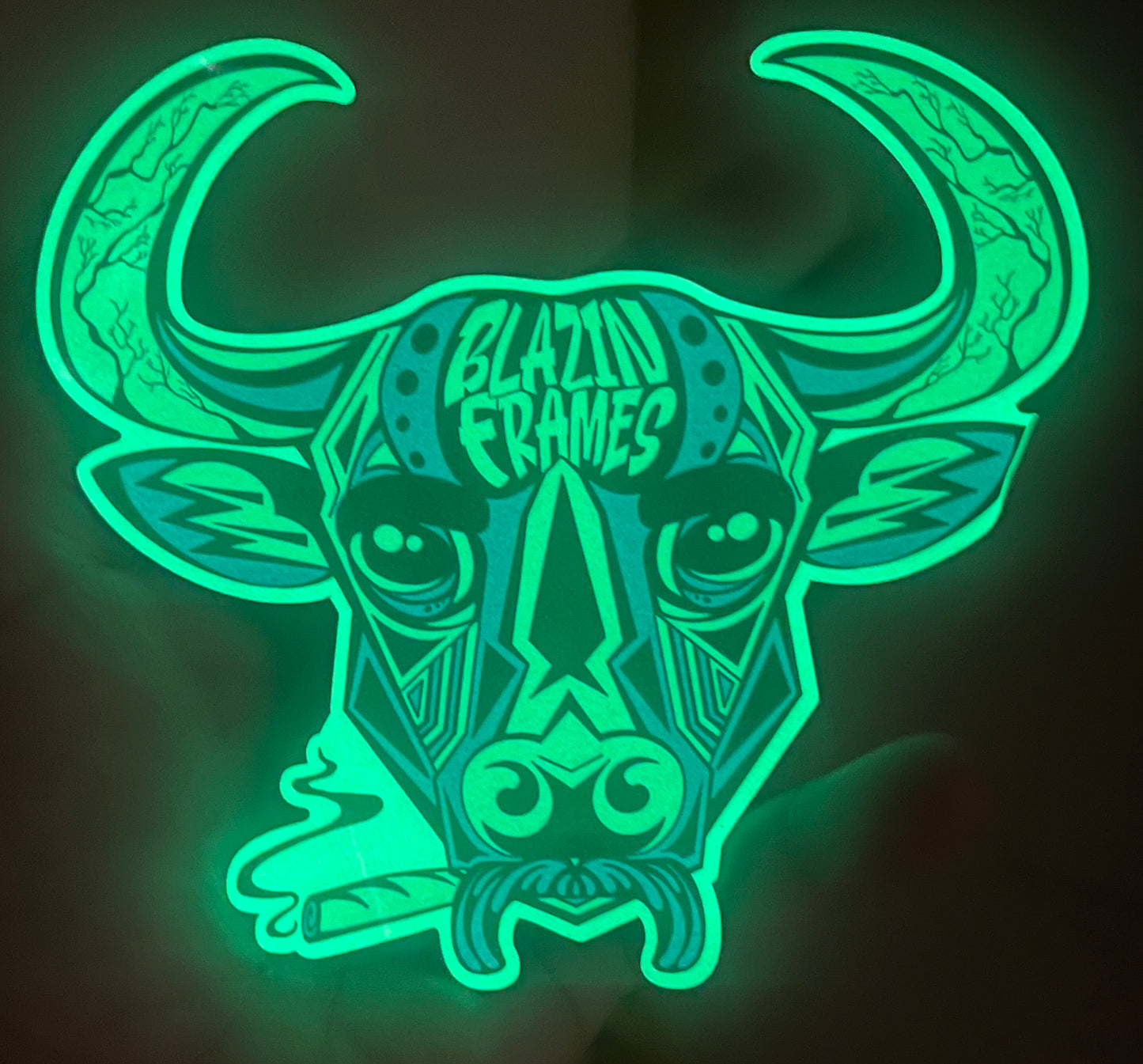 5” Glowing Blazin’ Bull Slap