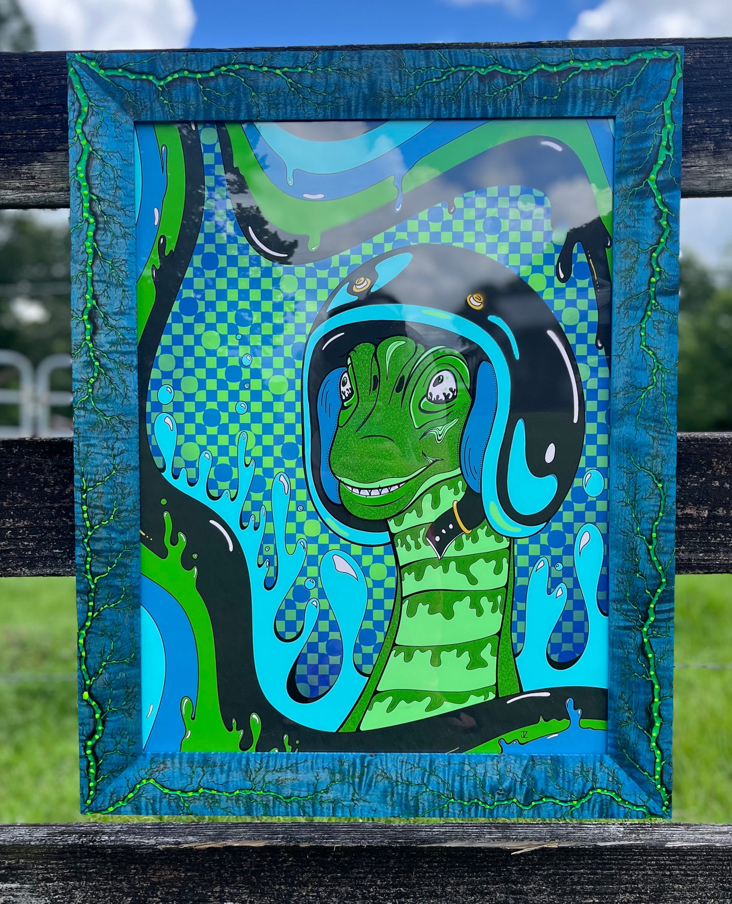 18x24 Blazin’ Rules Frame-Up