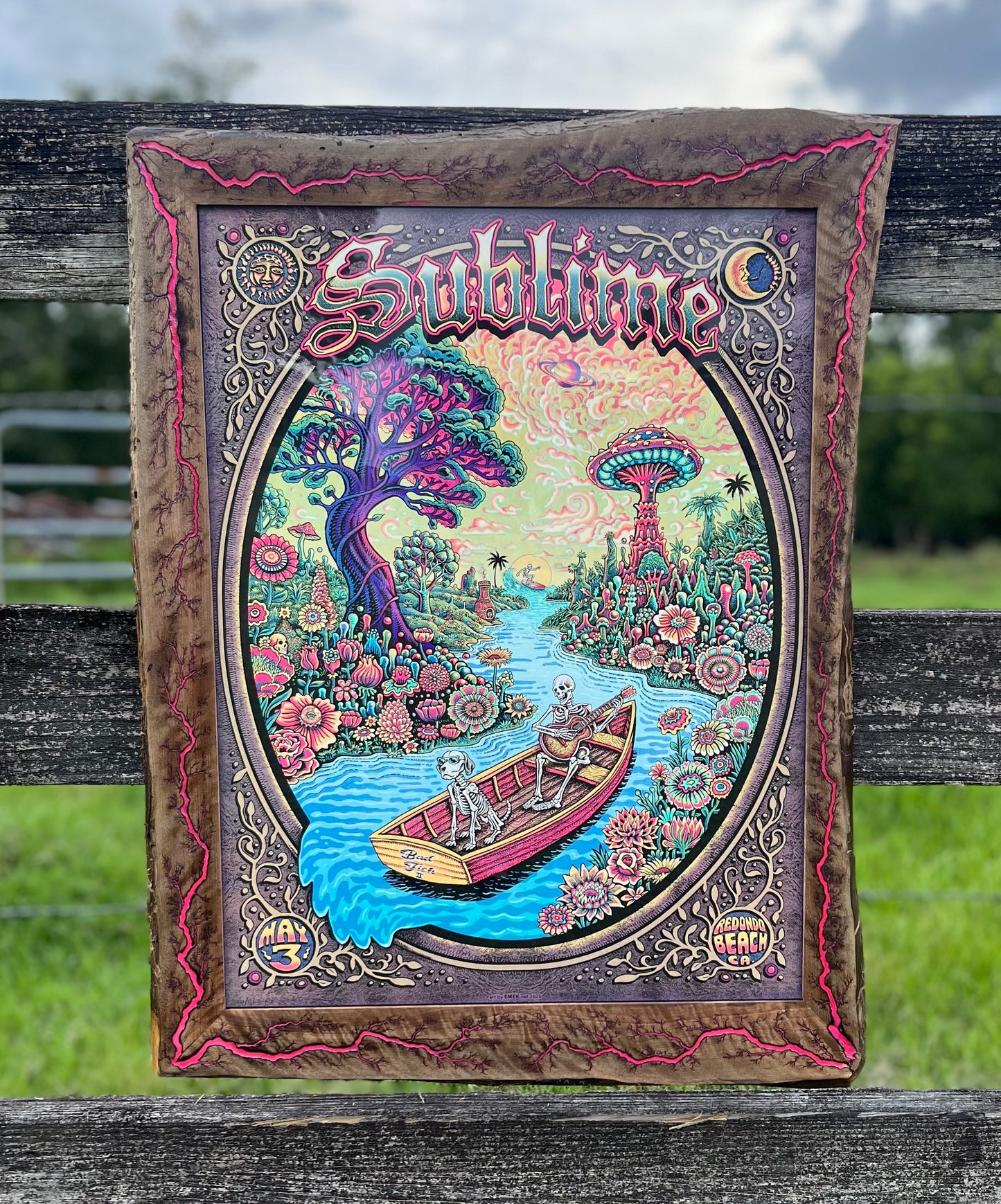 18x24 Blazin’ Live Edge Frame Only