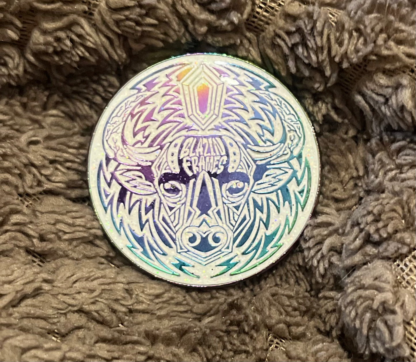 Blazin’ White Rainbow Coin