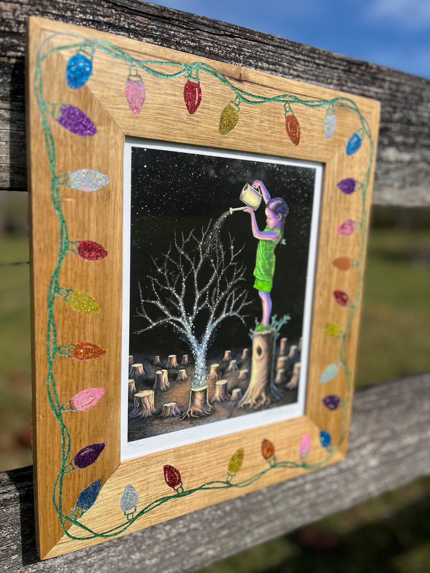 8x10 Sparkling Lights Frame