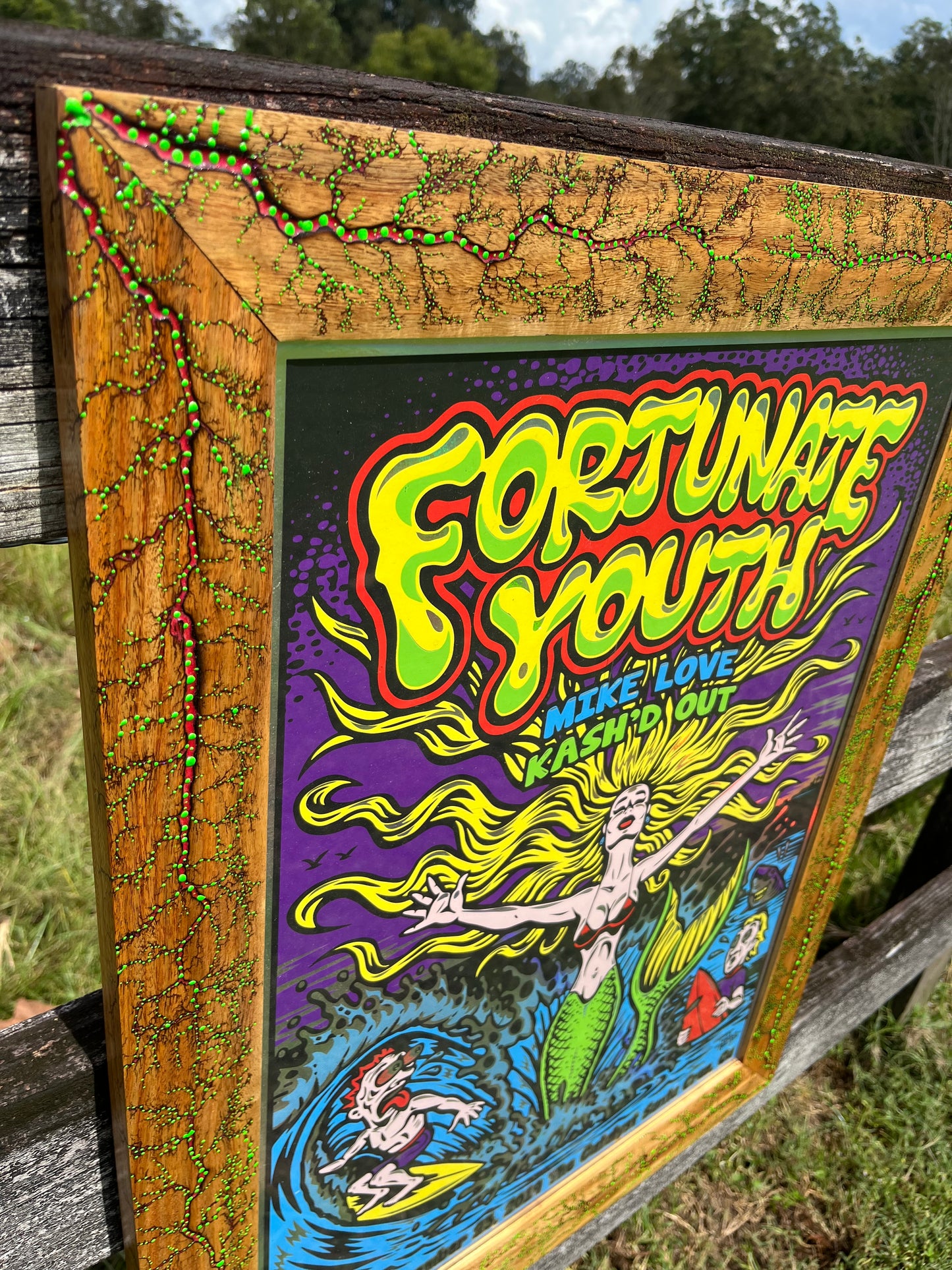 18x24 Dot-tastic Canary wood Frame