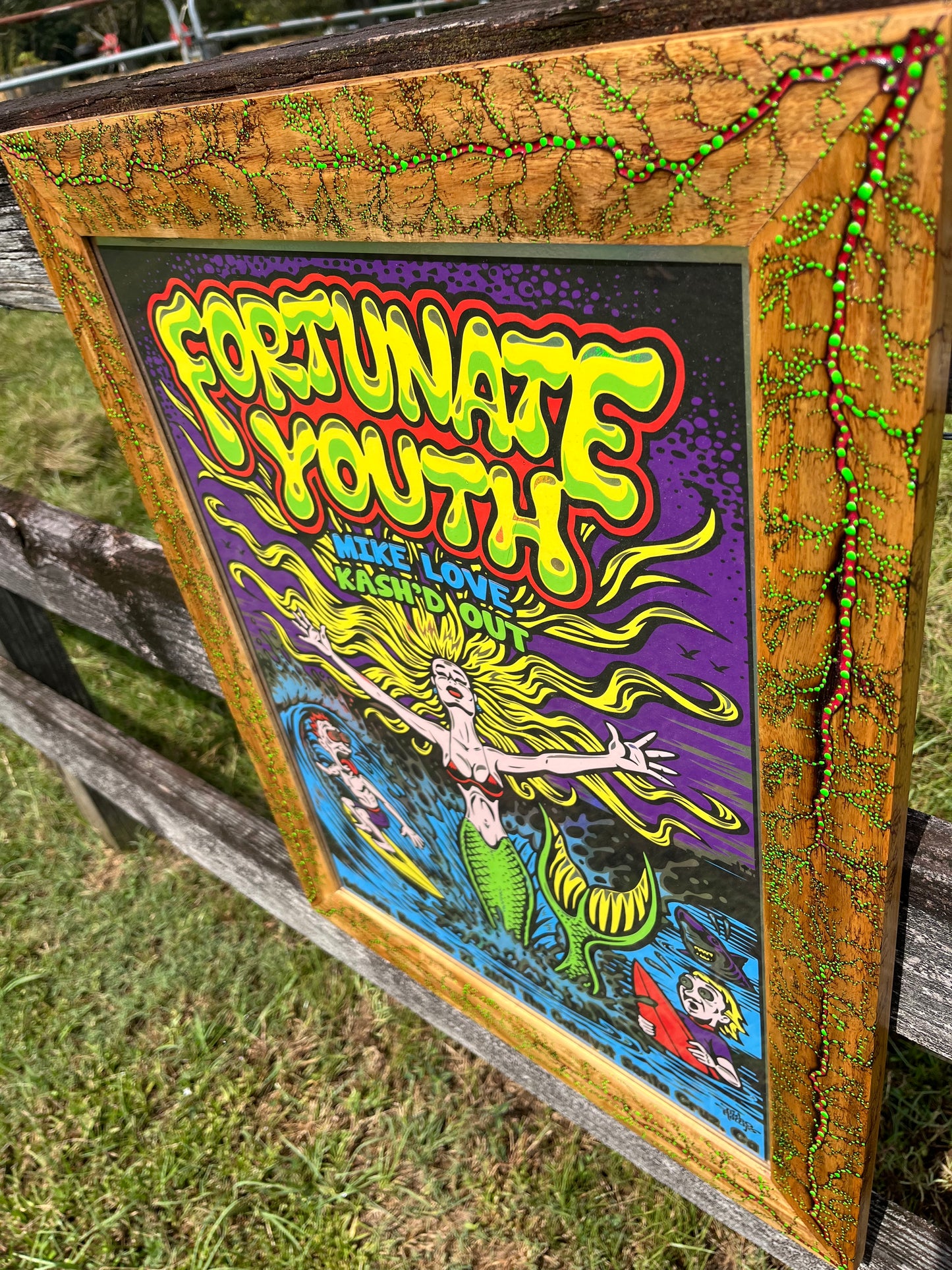 18x24 Dot-tastic Canary wood Frame