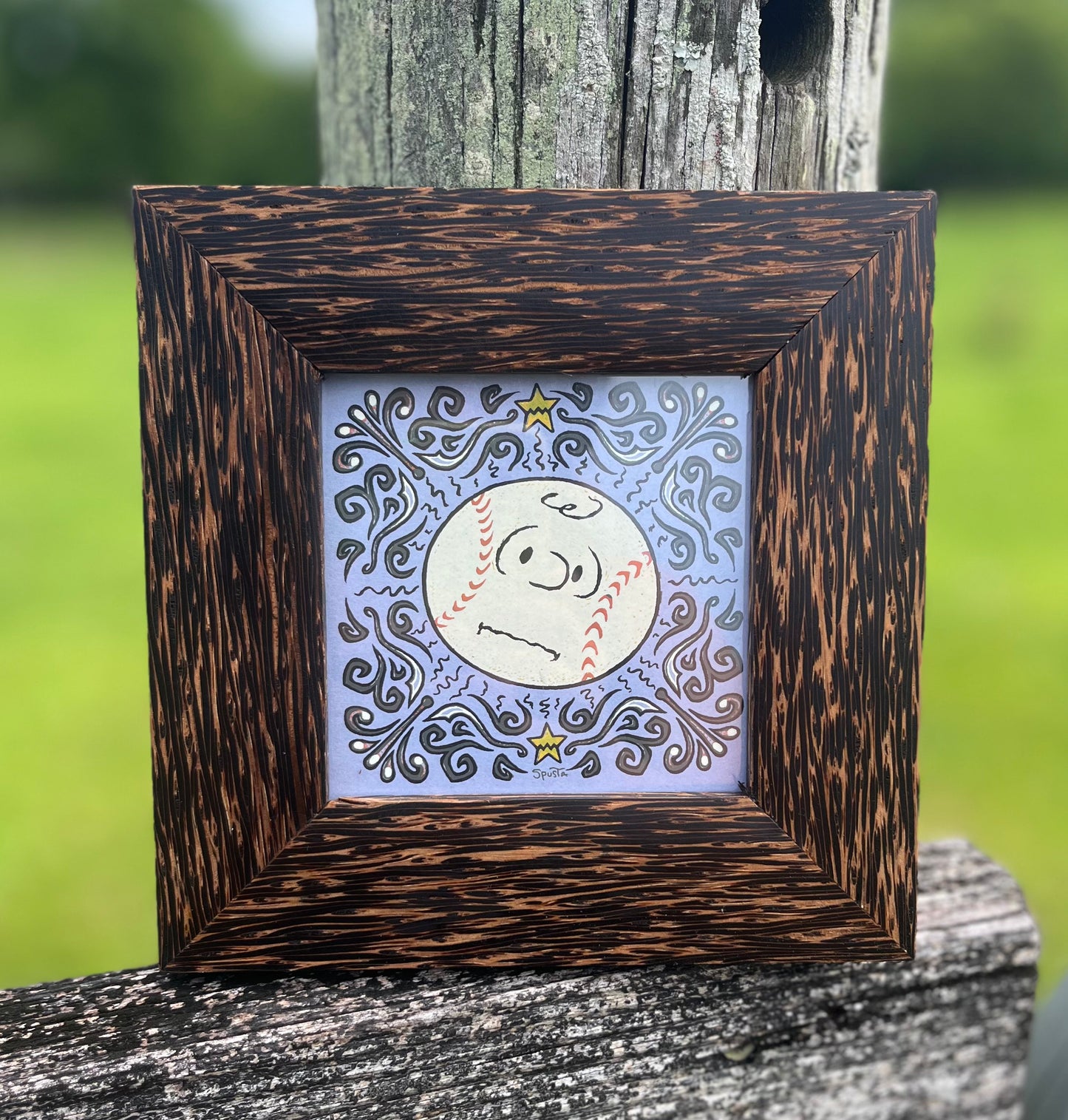 4x4 Black Palm Frame Only