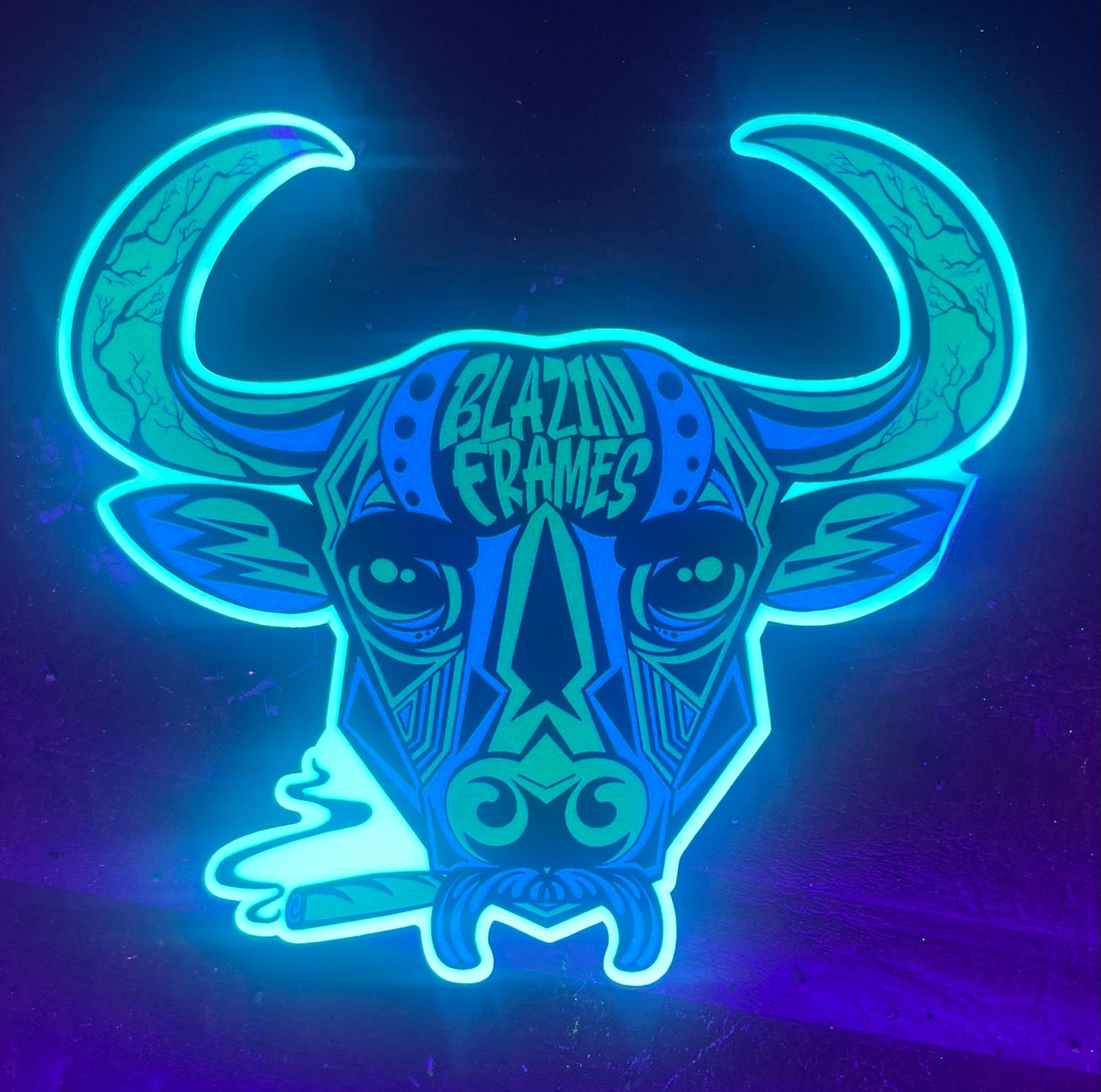 5” Glowing Blazin’ Bull Slap