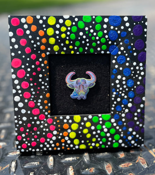 3.5”x3.5” Mini Dotted Pinboard(pins not included)