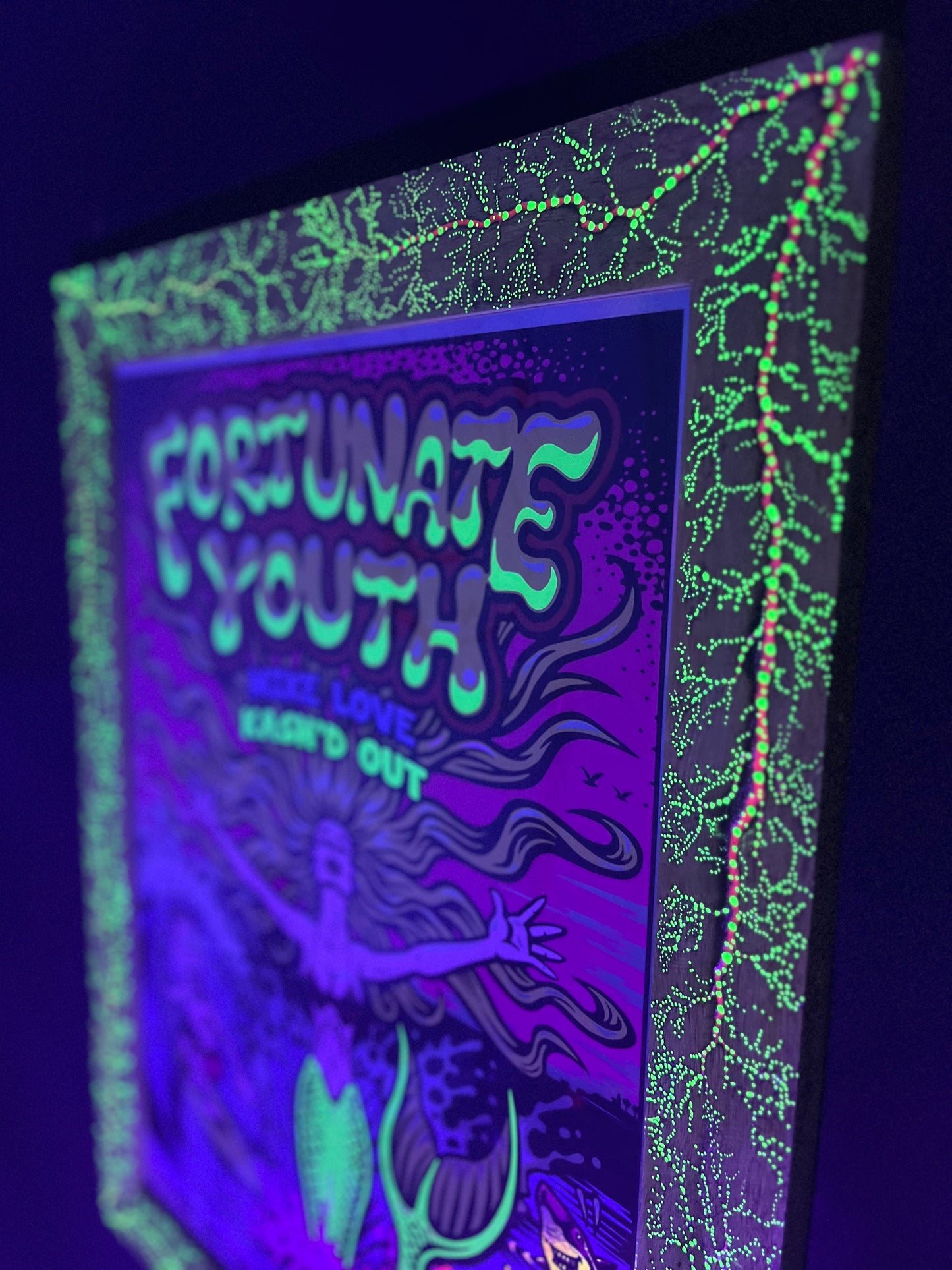 18x24 Dot-tastic Canary wood Frame