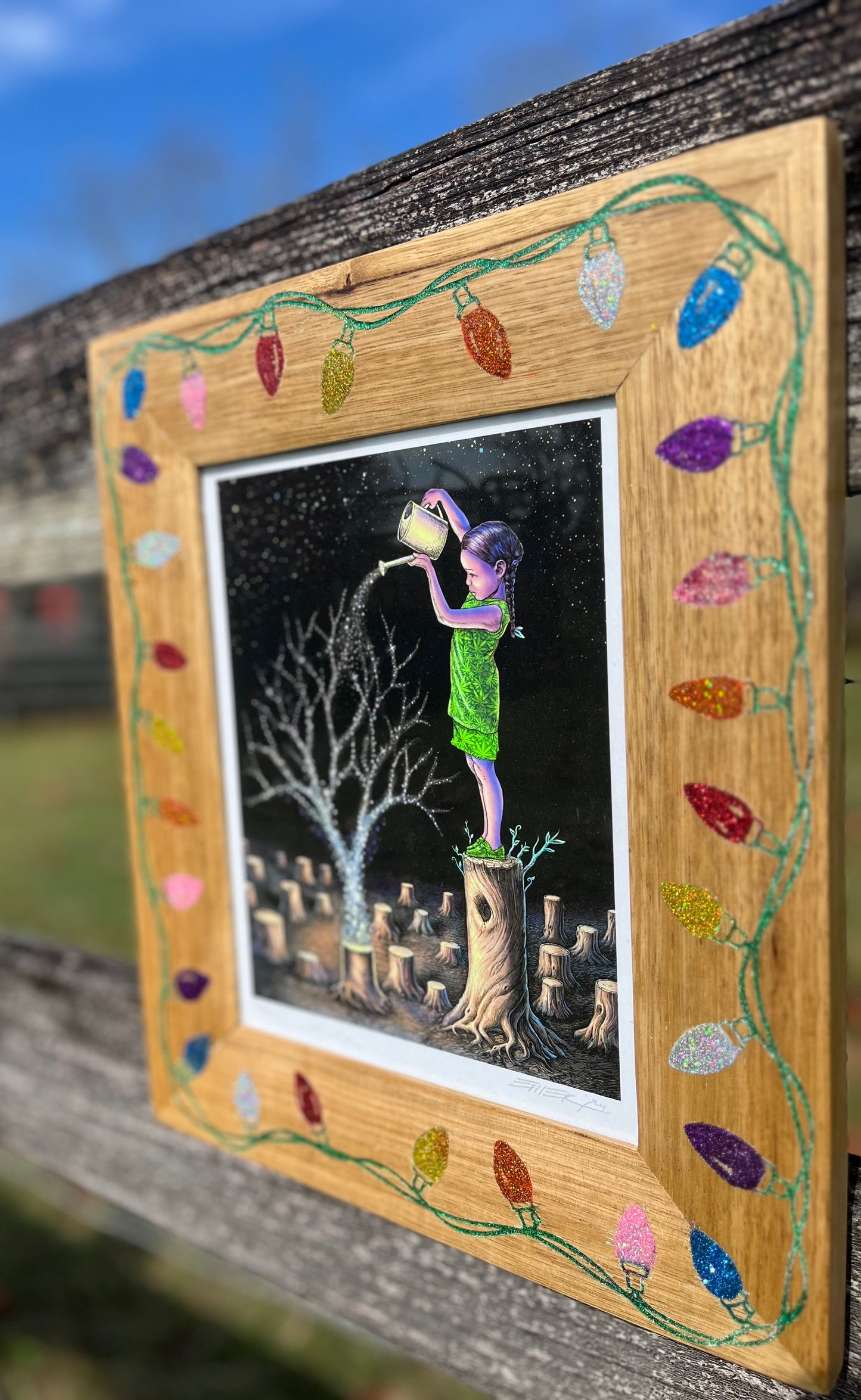 8x10 Sparkling Lights Frame