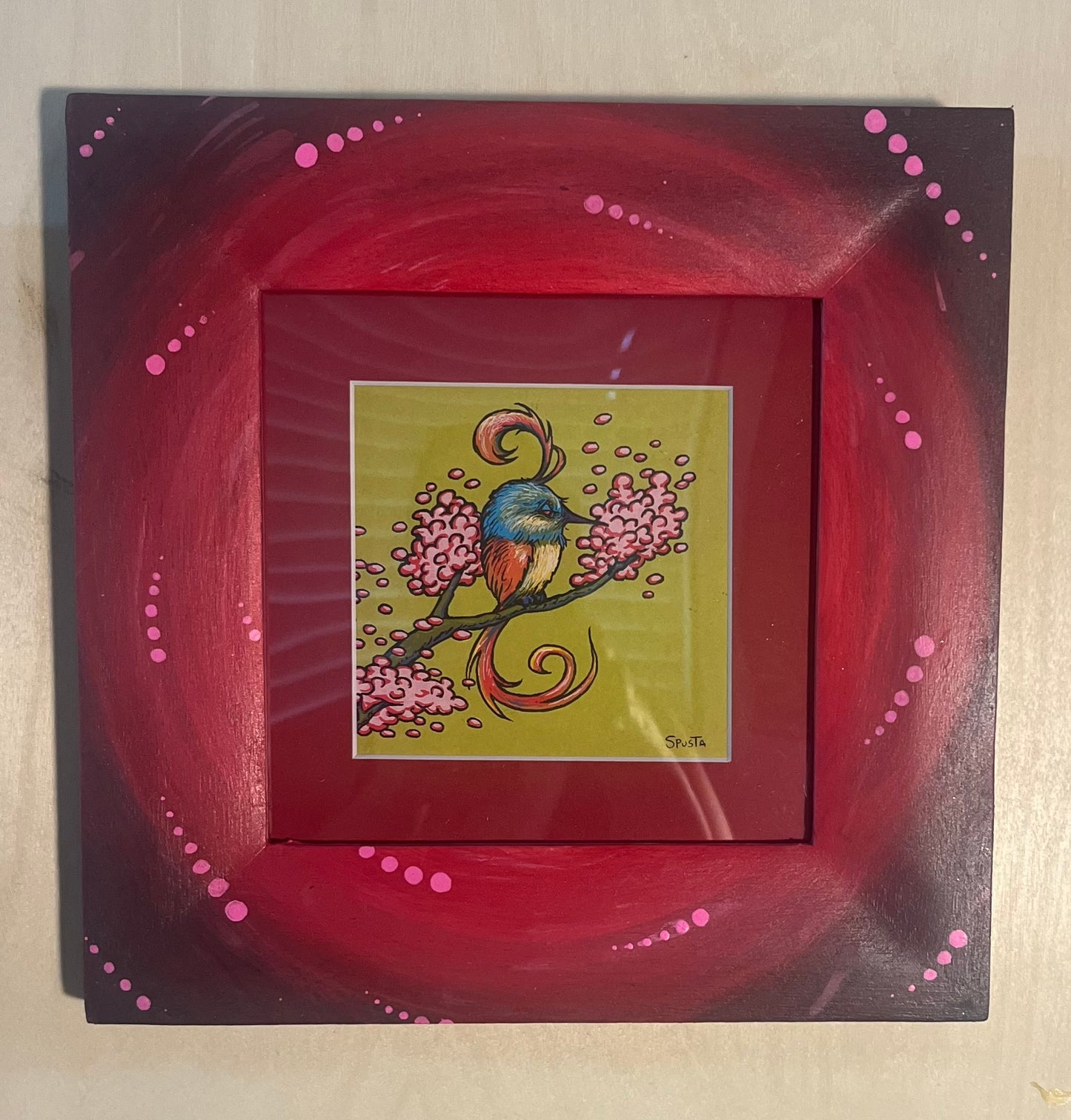 6x6 Red Swirl Frame ONLY