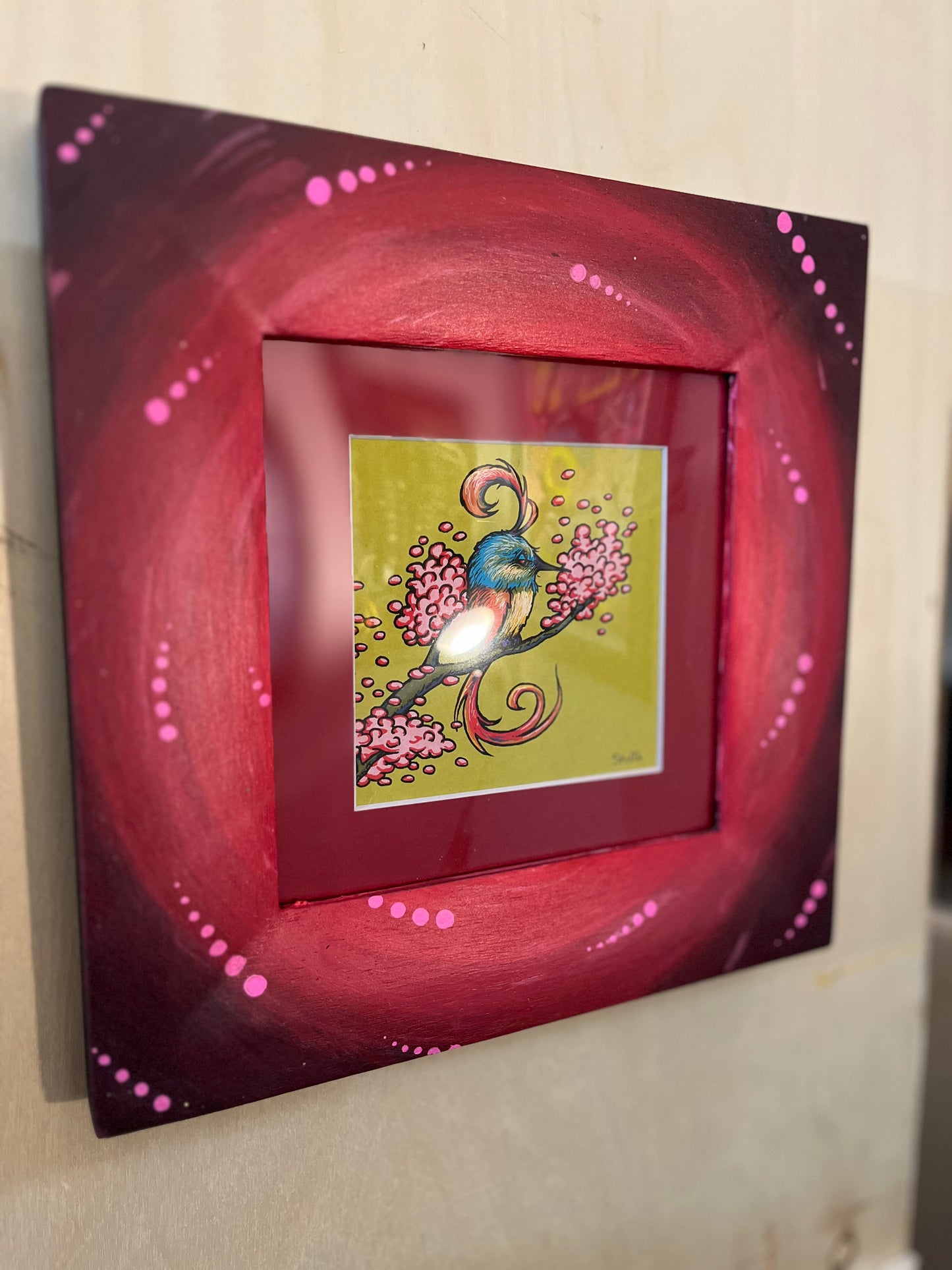 6x6 Red Swirl Frame ONLY