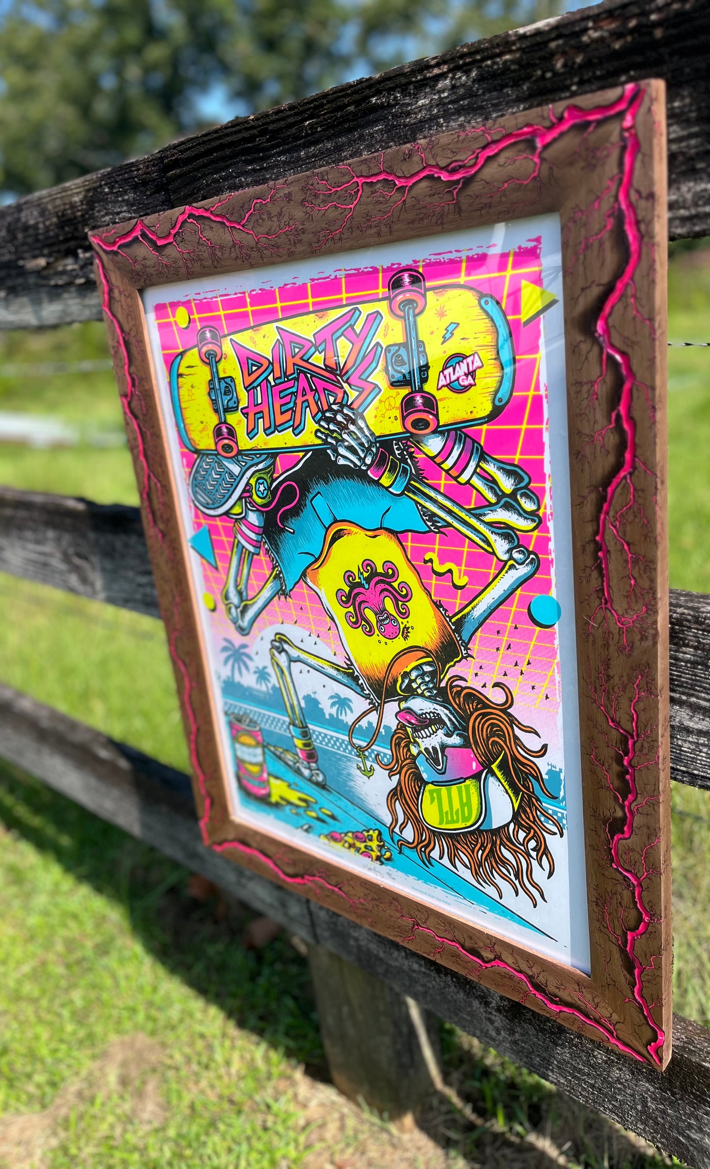 18x24 Hot Pink Walnut(FRAME ONLY)