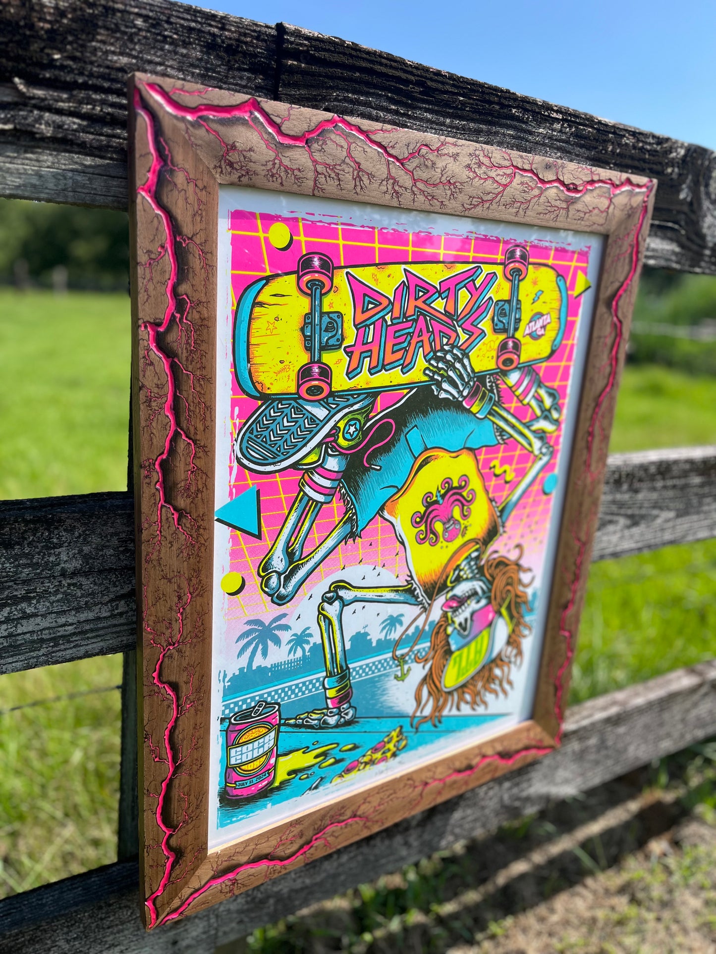 18x24 Hot Pink Walnut(FRAME ONLY)