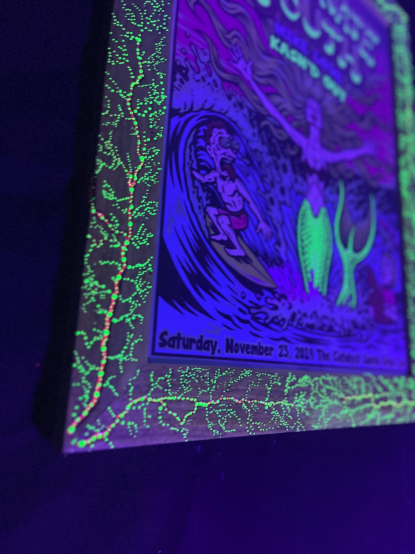 18x24 Dot-tastic Canary wood Frame