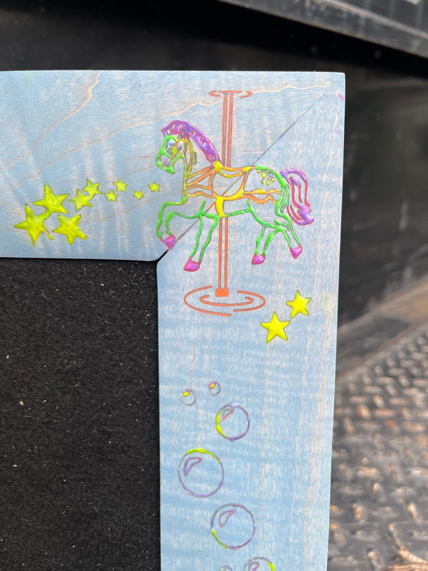 Carousel of Magic 8x12 Pinboard(Art &Design by Jessie Rules)