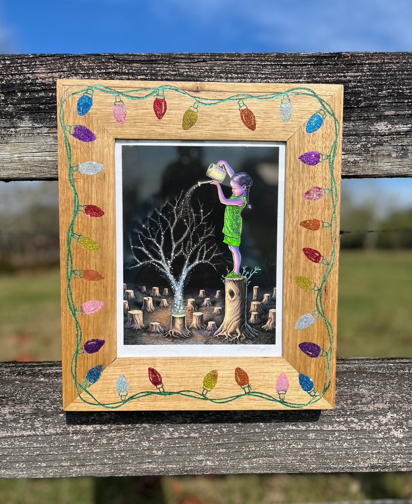 8x10 Sparkling Lights Frame