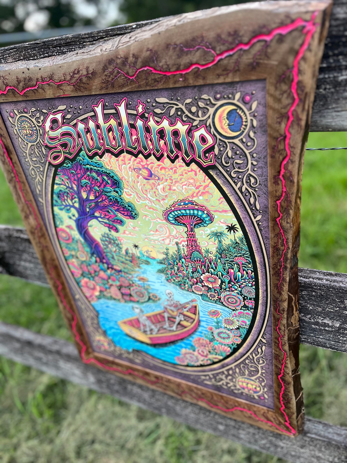 18x24 Blazin’ Live Edge Frame Only