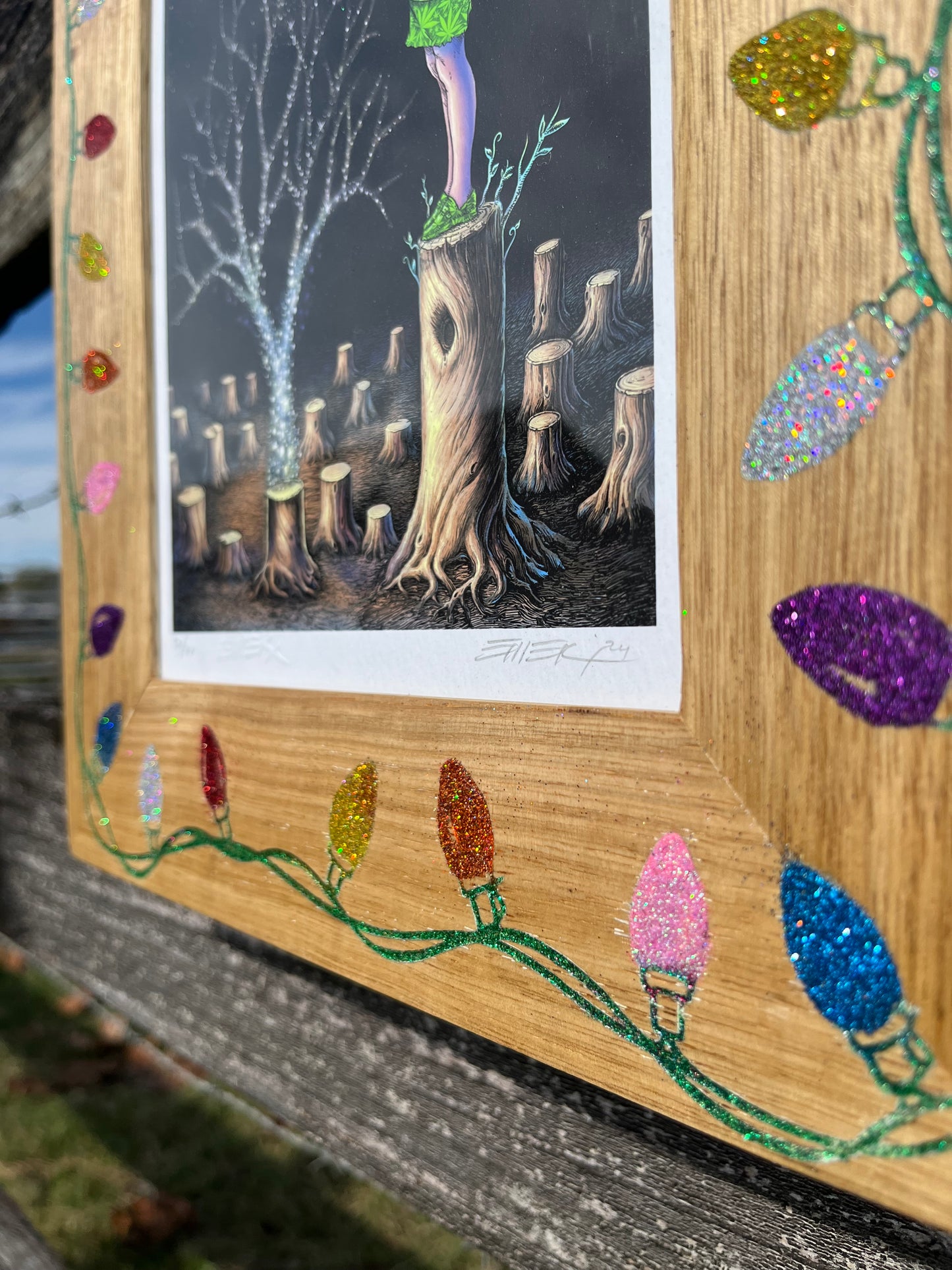 8x10 Sparkling Lights Frame