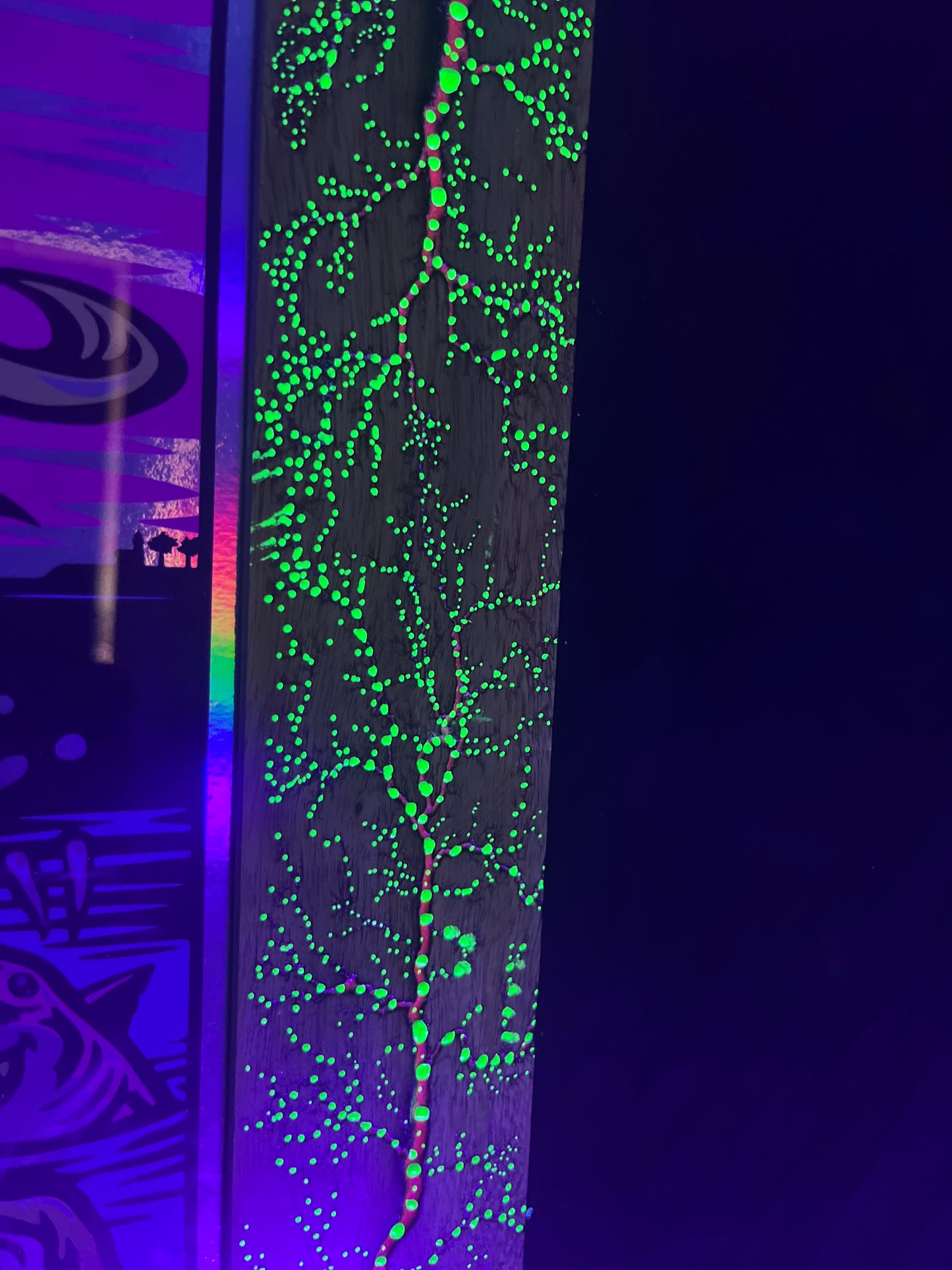 18x24 Dot-tastic Canary wood Frame