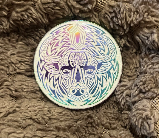 Blazin’ White Rainbow Coin