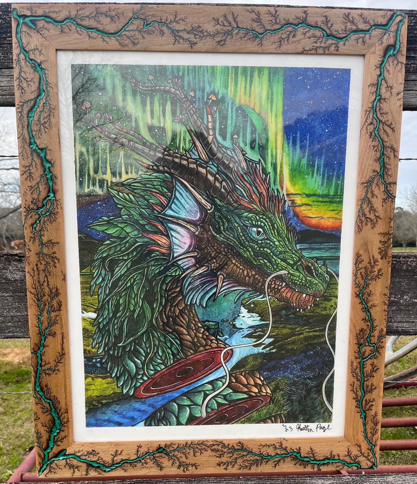 18x24 Dragon Green Blazin’ Maple