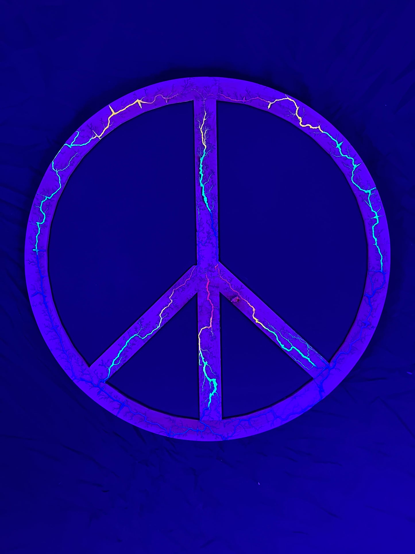 24” Rainbow Maple Peace Pinboard